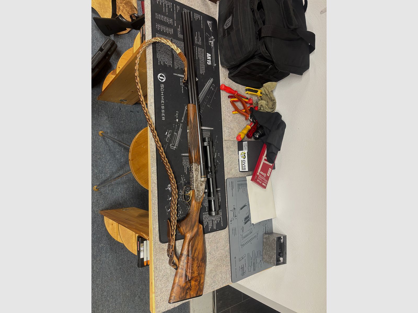 Krieghoff Neptun Primus drilling (doppelbüchsdrilling) 8x57IRS , 12/70