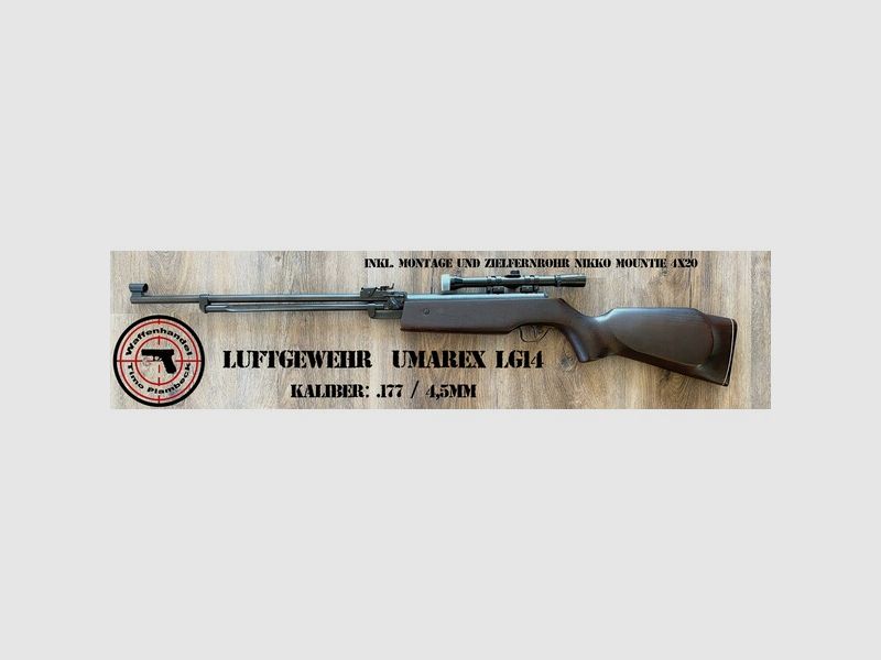Luftgewehr / Sammlerwaffe  UMAREX  LG14  im Kaliber .177/4,5mm