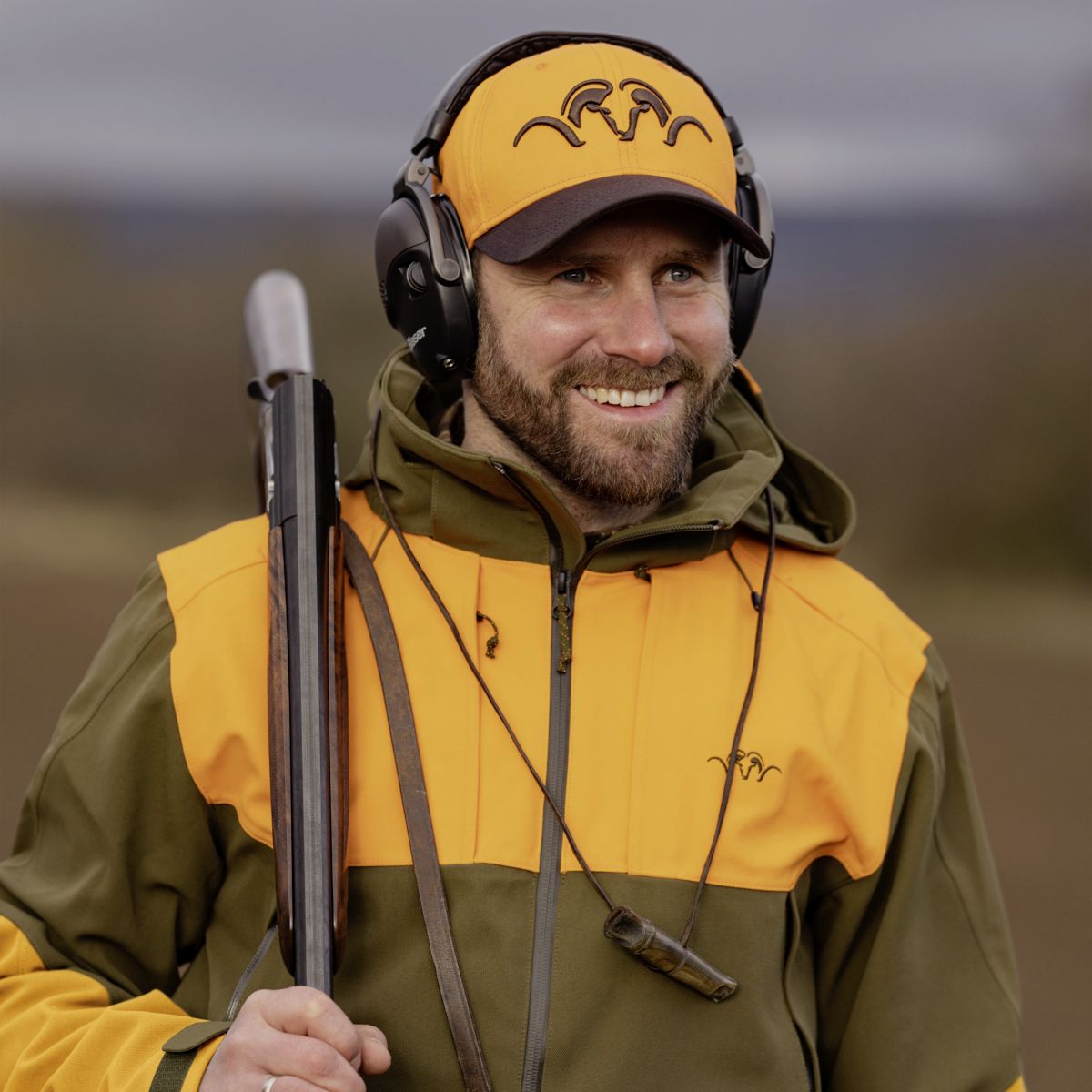 BLASER Striker Cap Blaze Orange Dark Brown