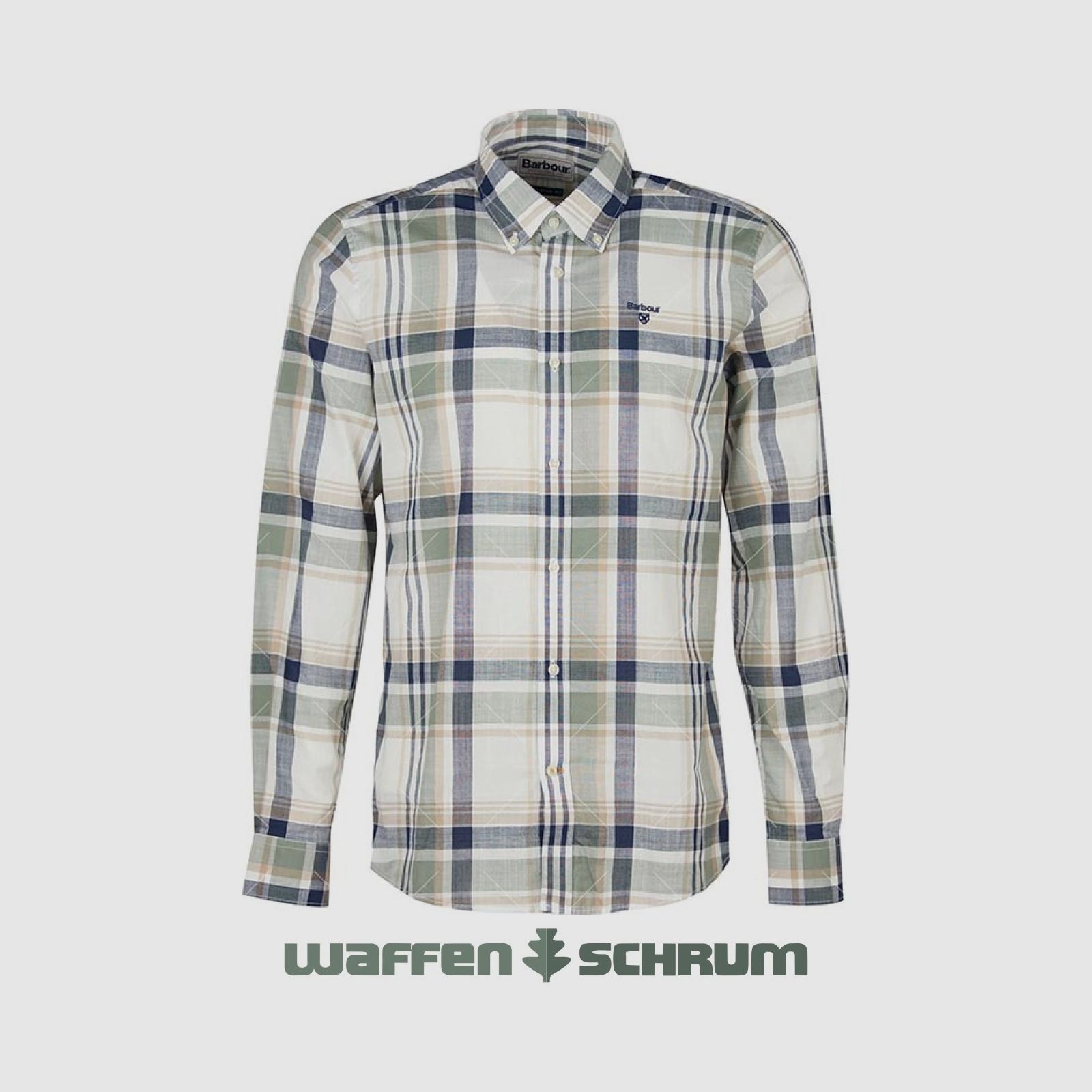 Barbour Shirt Kidd Tailored Olive
