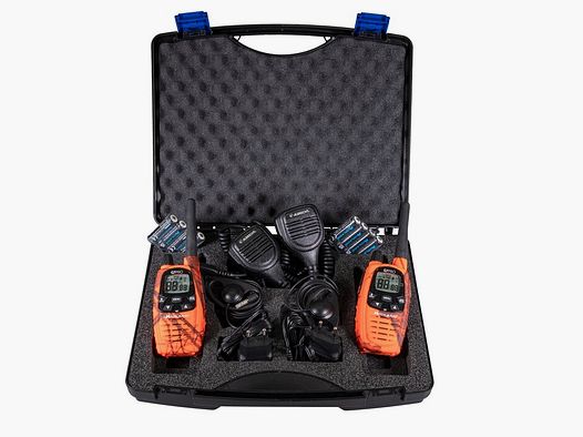 Midland G7 Pro Set mit Etui, Headsets und Lautsprechermikrofonen