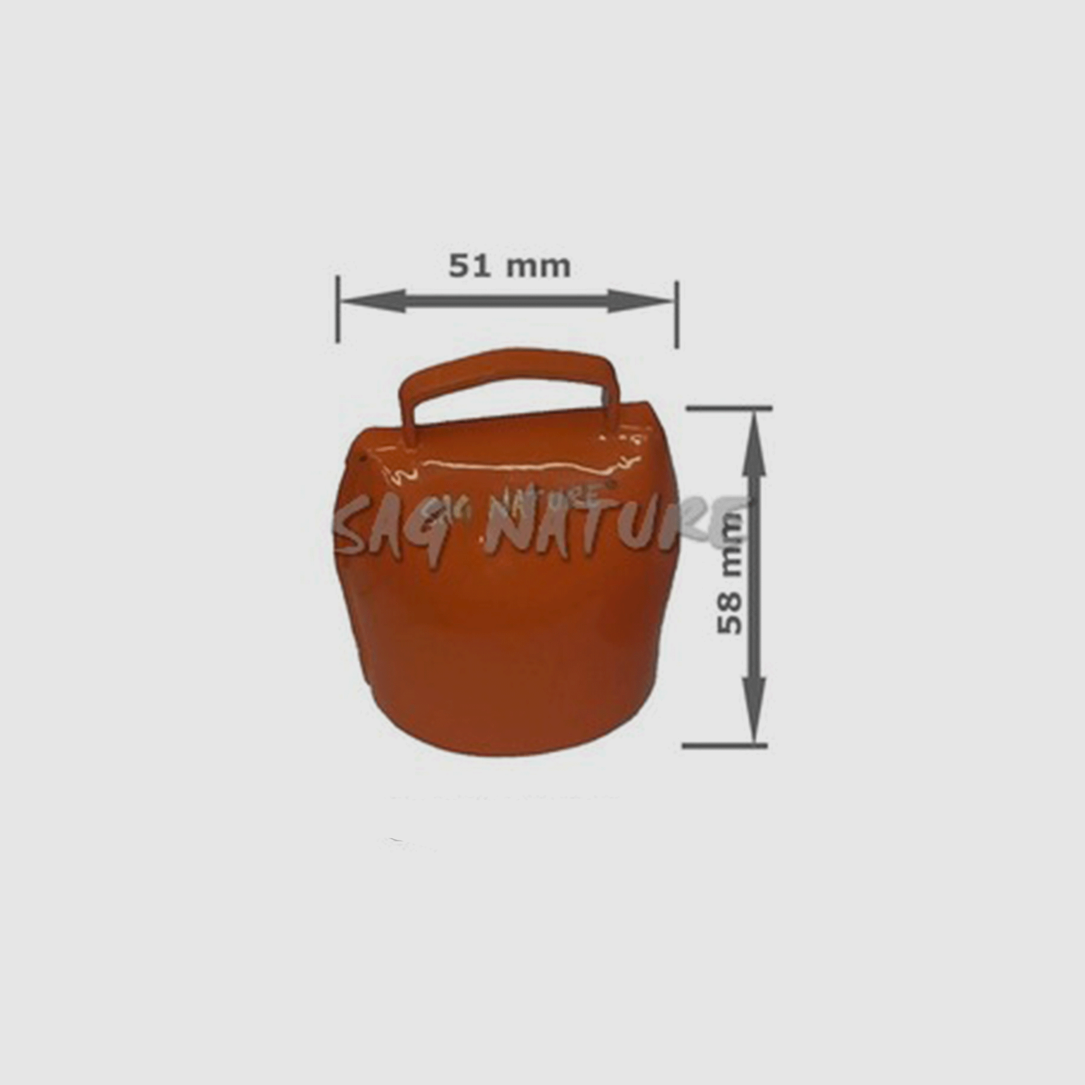 SAG NATURE – CAMPANA ORANGE 03 IN BLISTER – HEIGHT CM 5.8 WIDTH CM 5.1