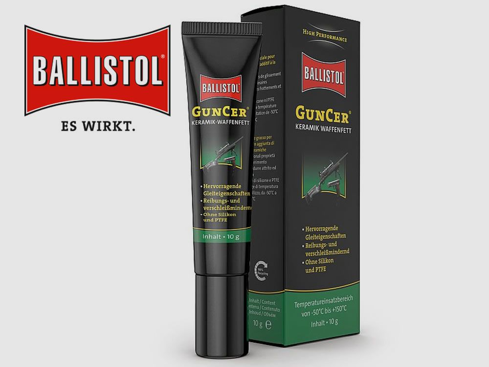 Ballistol Keramik Waffenfett GunCer, Korrosionsschutz, 10 g