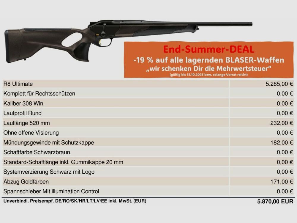 Blaser R8 Ultimate .308Win