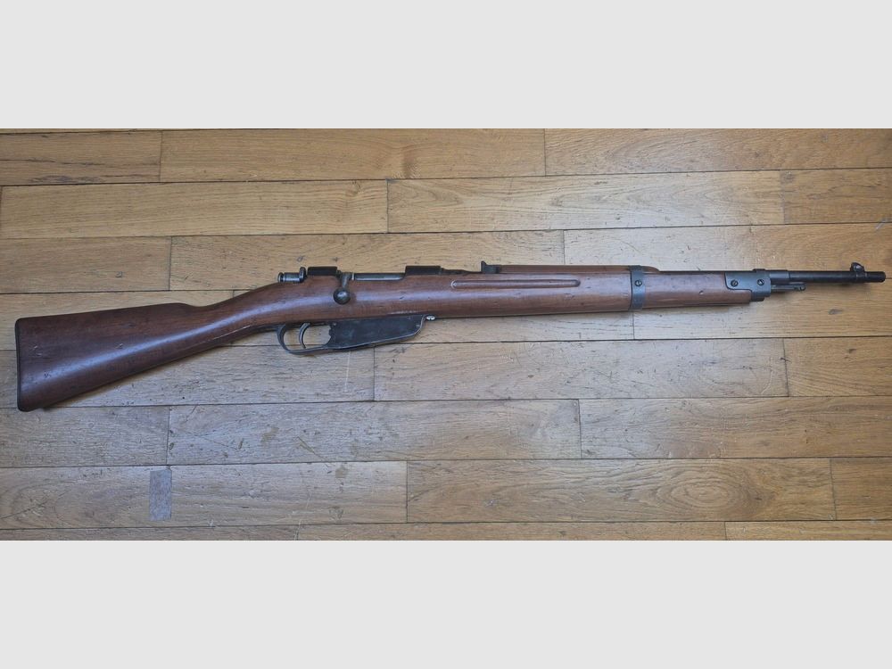 Very nice carbine Truppe Speciale Carcano Model 1938 (91/38 TS) – Arsenal of Terni – Cal. 6.5×52 – Mono-matriculation – Very nice wood – Excellent mechanical condition – Nice barrel with sharp rifling up to the muzzle – Weapon from 1940 – TBE++/TBE+++, image 2 of 34