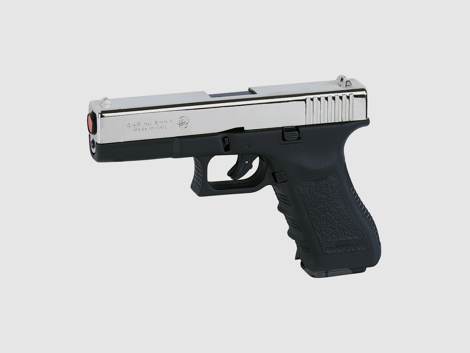 Pistolet à blanc – Réplique Bruni Glock 17 / GAP Cal. 8mm Nickel, image 1 sur 3