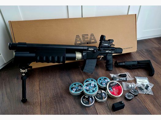 AEA HP MAX MK2 Pump Action, molti accessori tra cui min 500 colpi