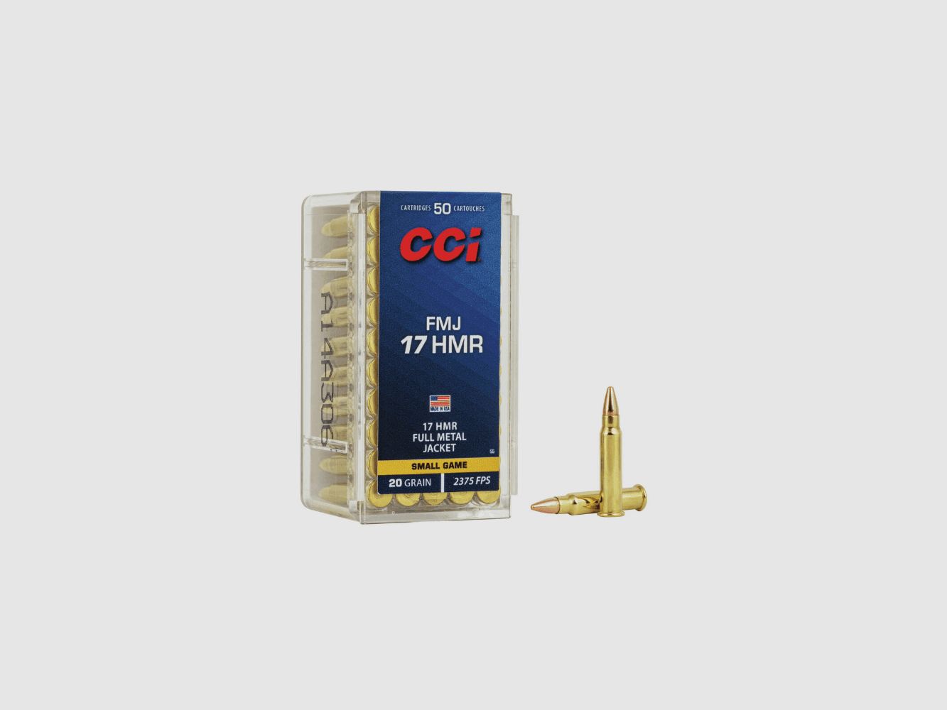 CCI .17HMR FMJ 1.29 grams / 20 grs 50 pcs