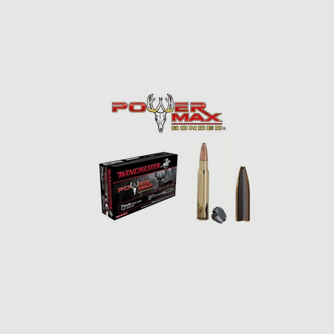 PACKUNG MIT 20 PATRONEN 300 WM WINCHESTER POWER MAX BONDED 180G, Bild 1 von 2