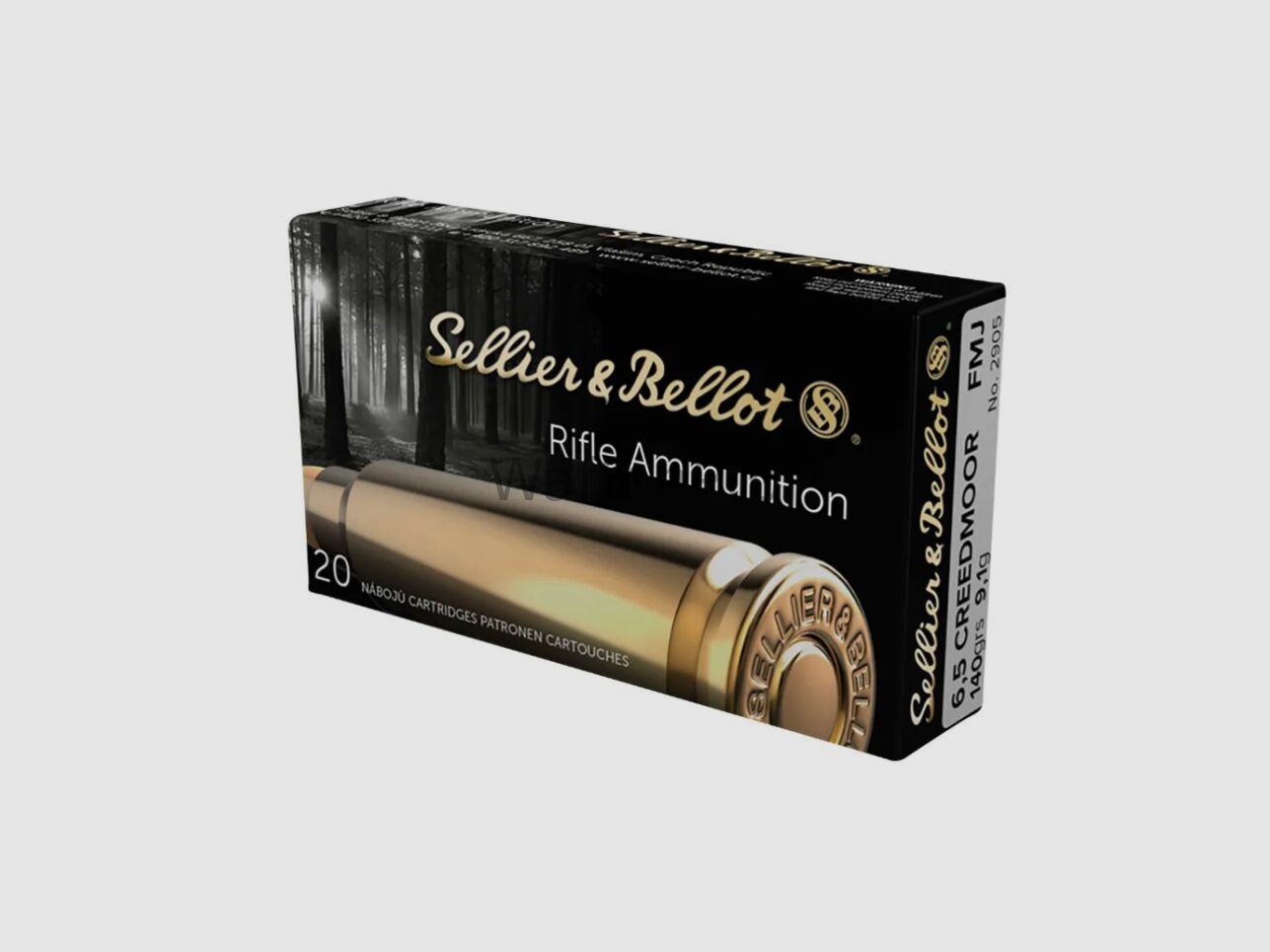 Sellier & Bellot 6,5 Creedmoor Full Metal Jacket 9,1g/140grs.