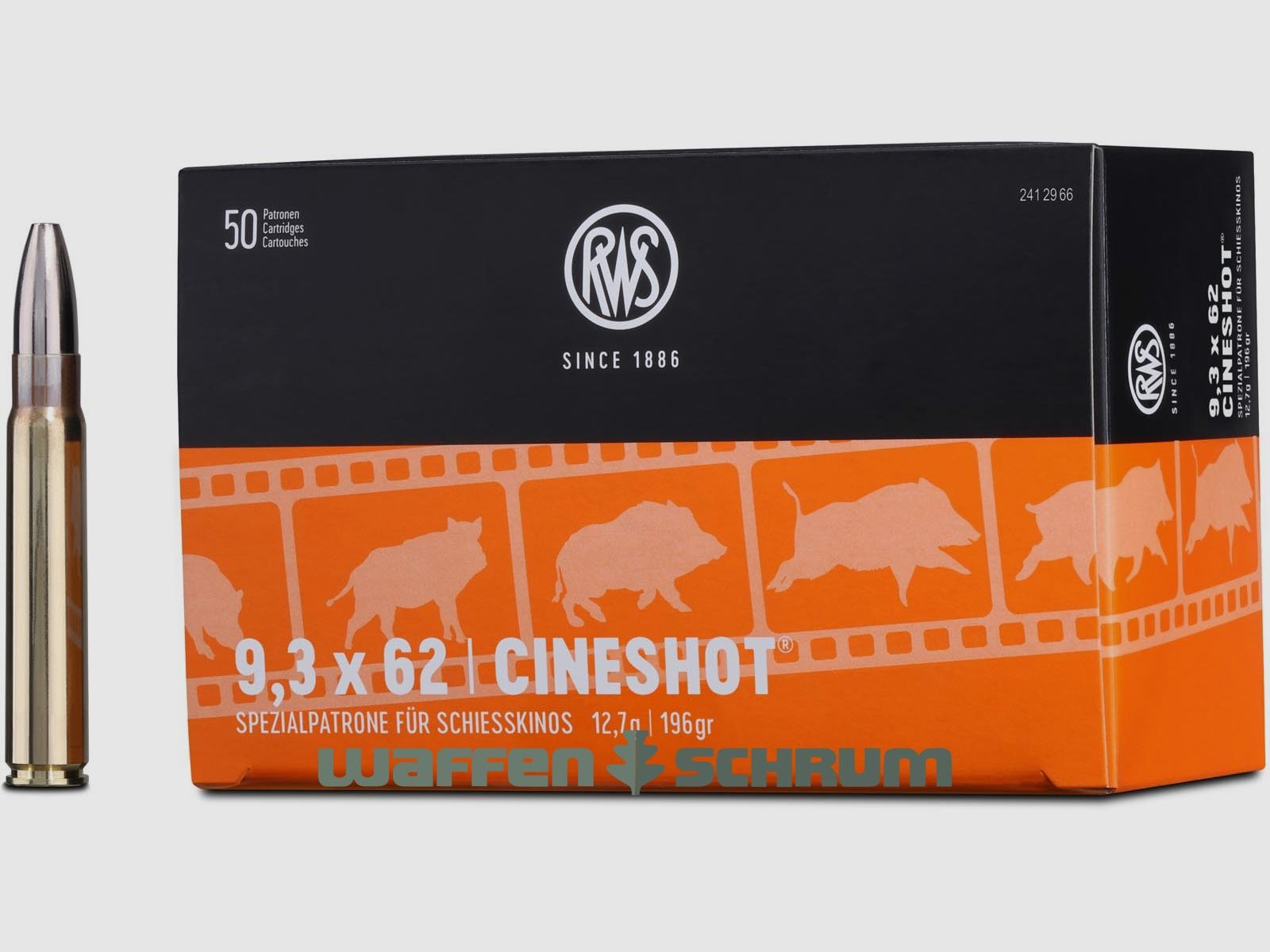 RWS 9,3x62 Cineshot 12,7g - 196gr 30er Pck.
