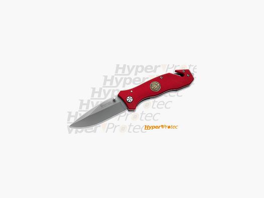 Couteau pliant Pompier Fire Dept rouge
