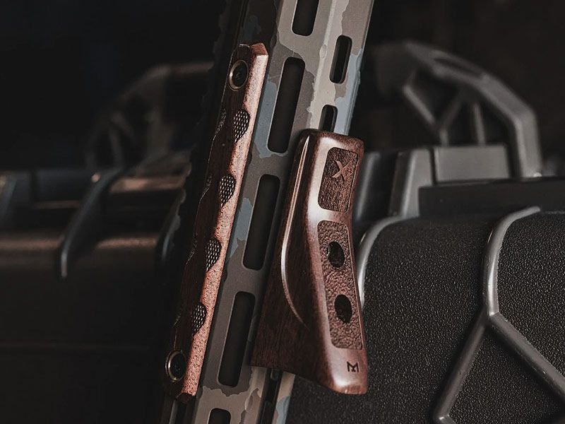 WOOX AR15 Wood Front Grip, Angled for M-LOK