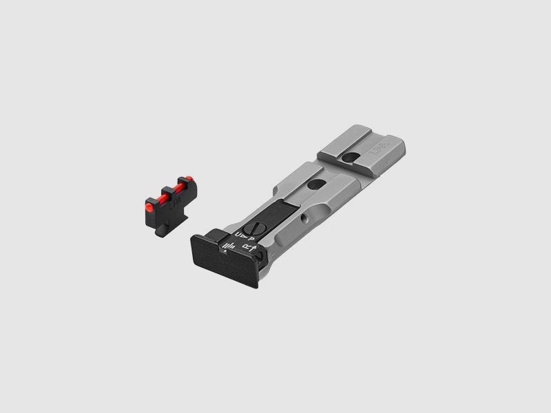 LPA WXT0107-F2 SILVER BA adjustable revolver sight with Weaver base for 629, 686, 586, 627, 66, 67, 696, 17, 19, 657, 610, 625, 29, 27 and new for caliber .50 – Black sight picture