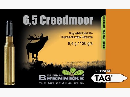 BRENNEKE 6,5 Creedmoor TAG 8,4g/130gr