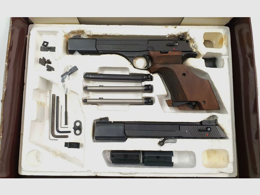 Pistol Erma Mod.ESP85A including interchangeable system with accessories