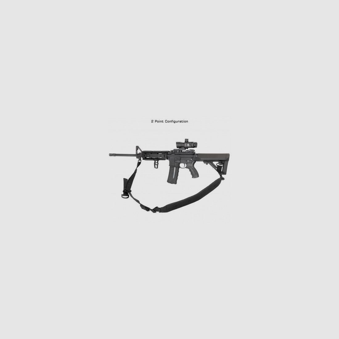 UTG® BOLLA® 2-TO-1 Point Conversion QD Sling, Nero #PVC-GB508B, immagine 3 di 5