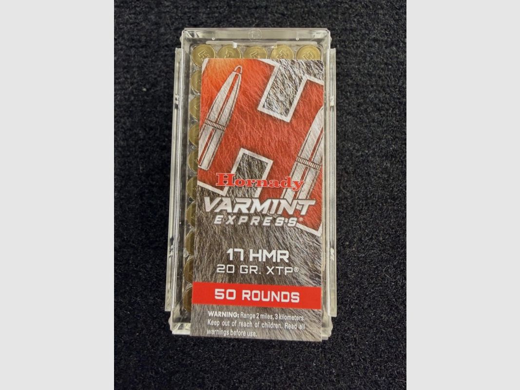Hornady Varmint Express 17 HMR 20g (x50), immagine 1 di 3