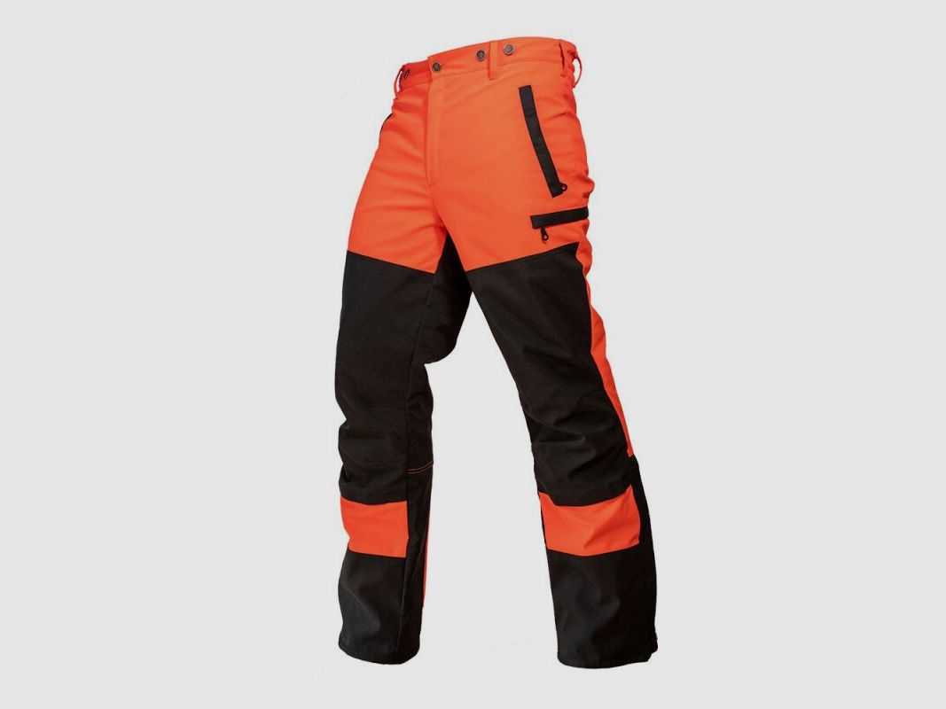 Kruedener Damen Keilerschutzhose Warnrot