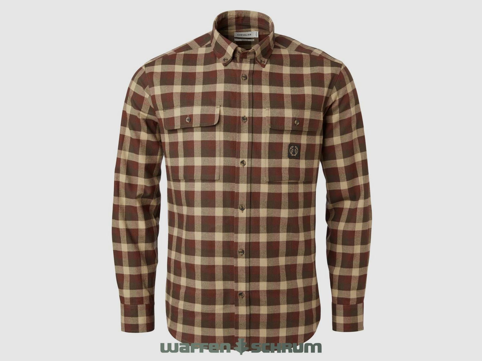 Chevalier Hemd Flannel Heron Holly Green