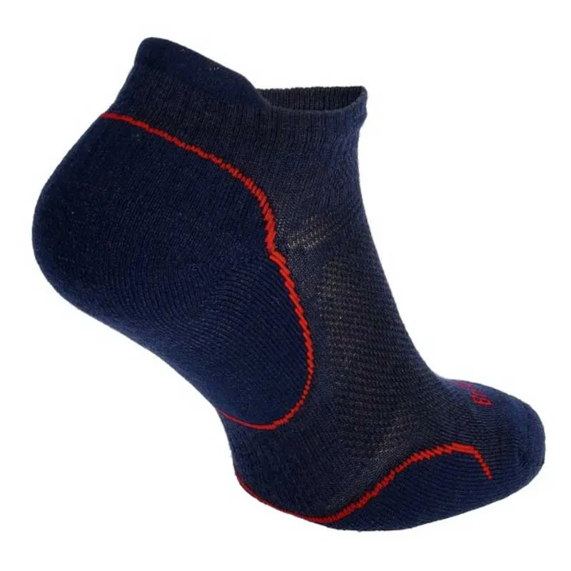 Bridgedale Ultralight T2 Merino Performance Low hiking socks – navy/red, image 2 of 4