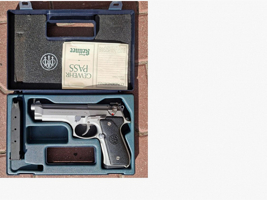 Beretta 92 FS Steinles INOX Pistole, Kal 9,, Luger