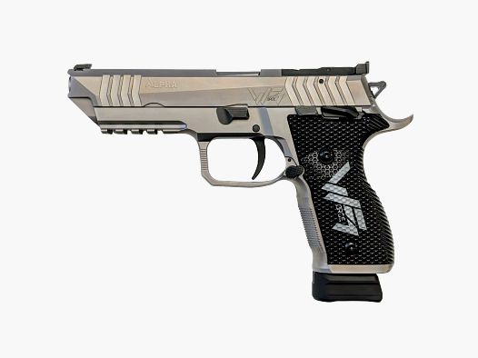 Arex Alpha Race WForce1 Silver Kaliber 9mm Luger Optics Ready