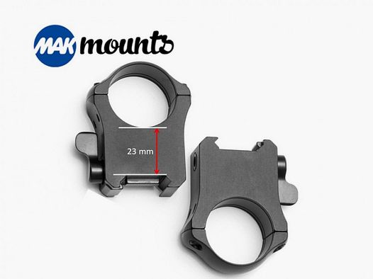MAK Picatinny Rings 34 mm Quick Release