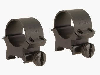 Weaver Sure Grip Anelli staccabili in stile Weaver nero opaco 25,4mm di altezza, BH 8,43mm