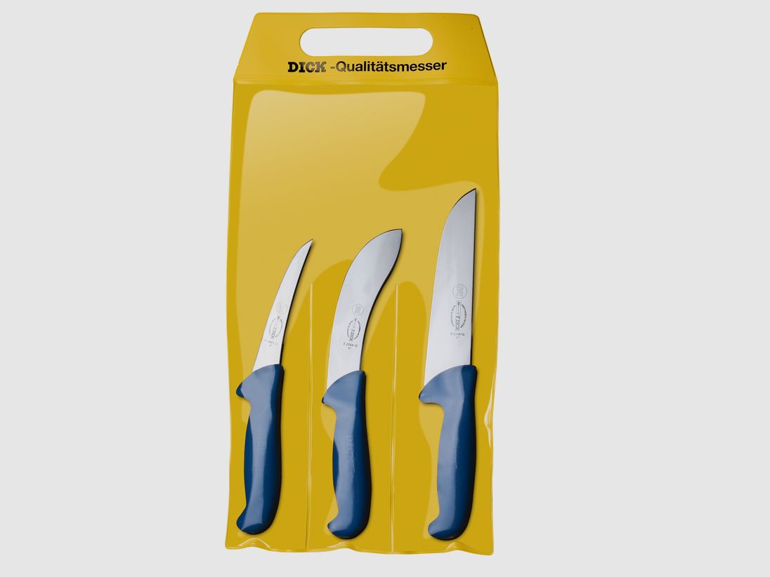 Set di coltelli Dick (blu), 3 pezzi
