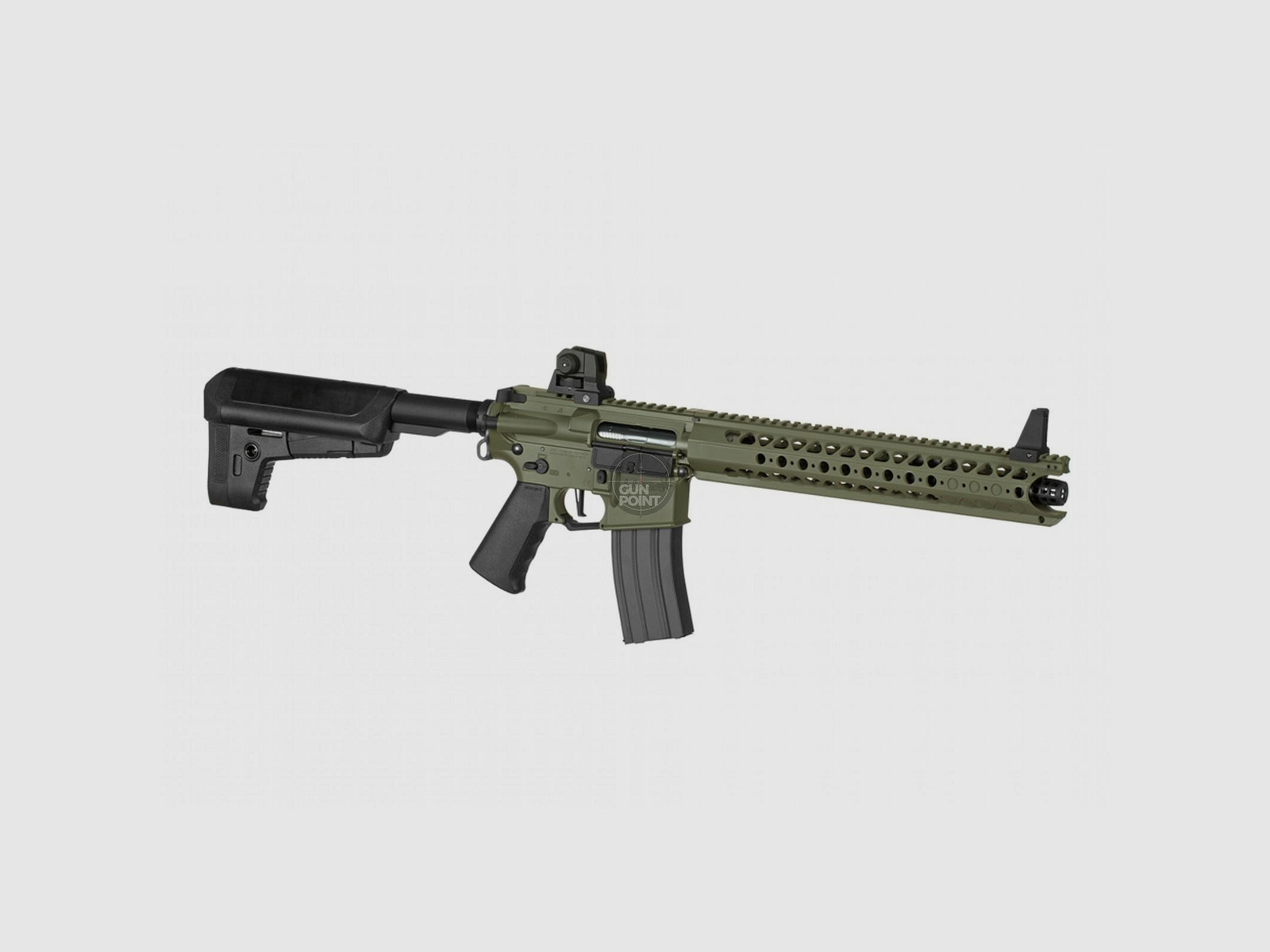 Softair - Gewehr - KRYTAC - War Sport LVOA-S S-AEG - ab 18, ber 0,5 Joule - Foliage Green