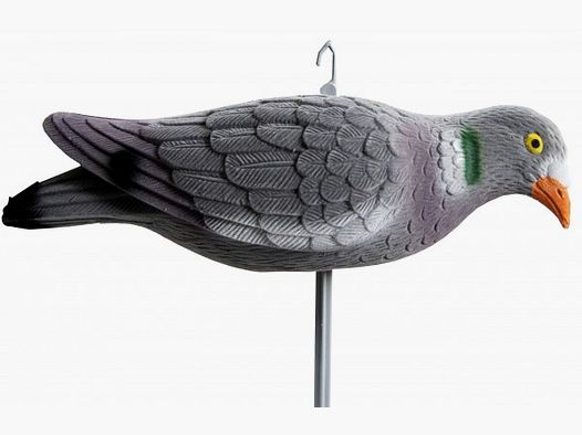 Forme de pigeon Feeding, floquée, 40 cm