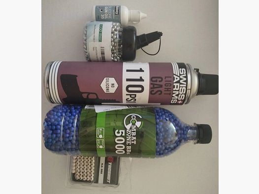 6mm pallini a gas valore pallini 6mm BB con diversi pallini e gas e olio per armi Airsoft