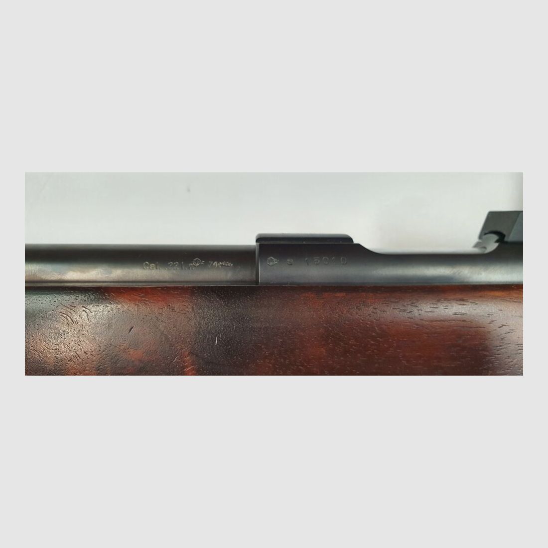 Rifle de un solo tiro Walther, Rifle de competición Walther KK en calibre 22L.r. con dioptría, diafragma iris, mirilla anular, imagen 7 de 10