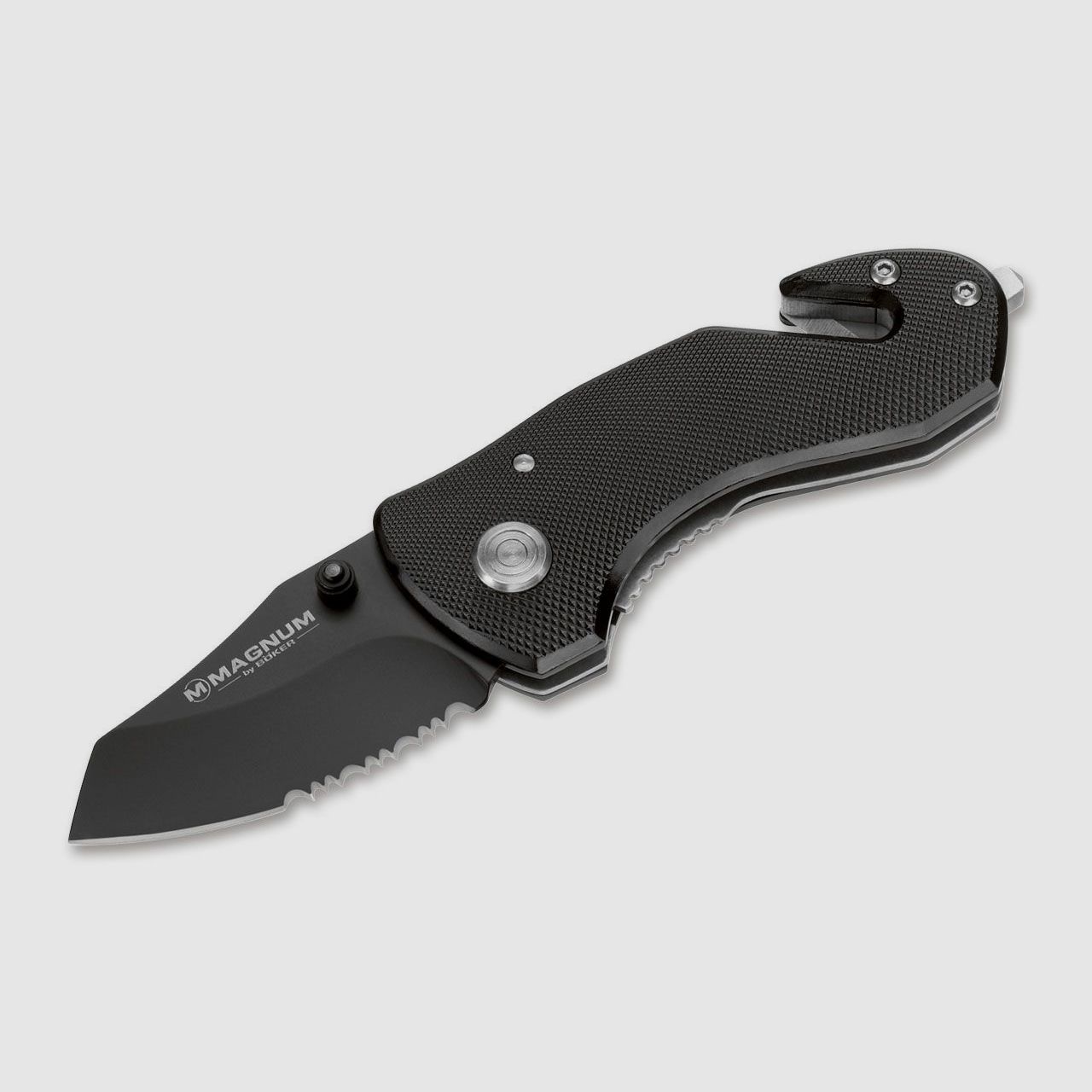 Taschenmesser Rettungsmesser MAGNUM BLACK RESCUE
