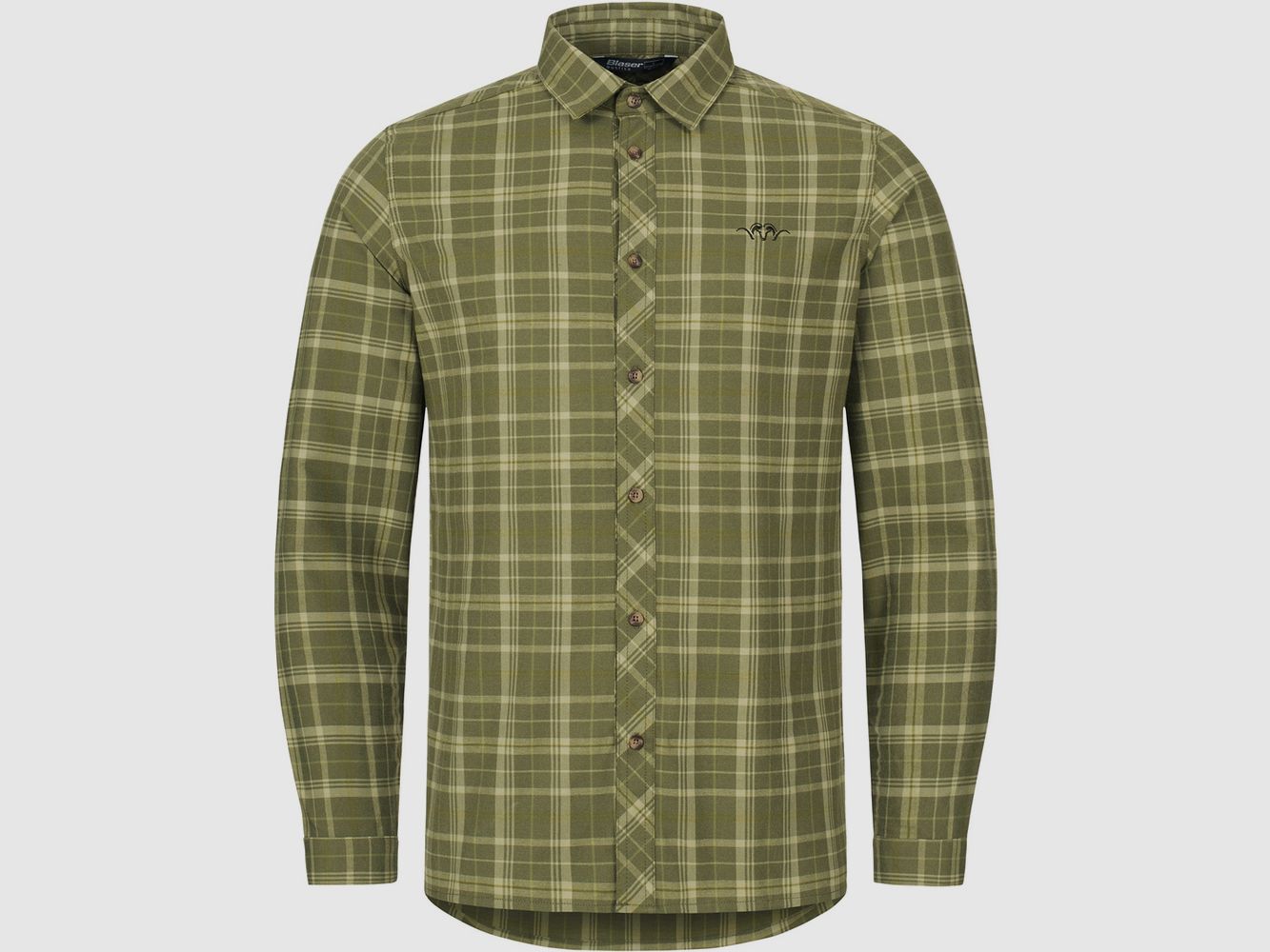 Blaser TF Shirt 20 Oliv/Beige kariert