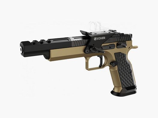 Pistolet KMR S-02 Open 6,7" Złoty Szary Khaki Kal. 22 LR