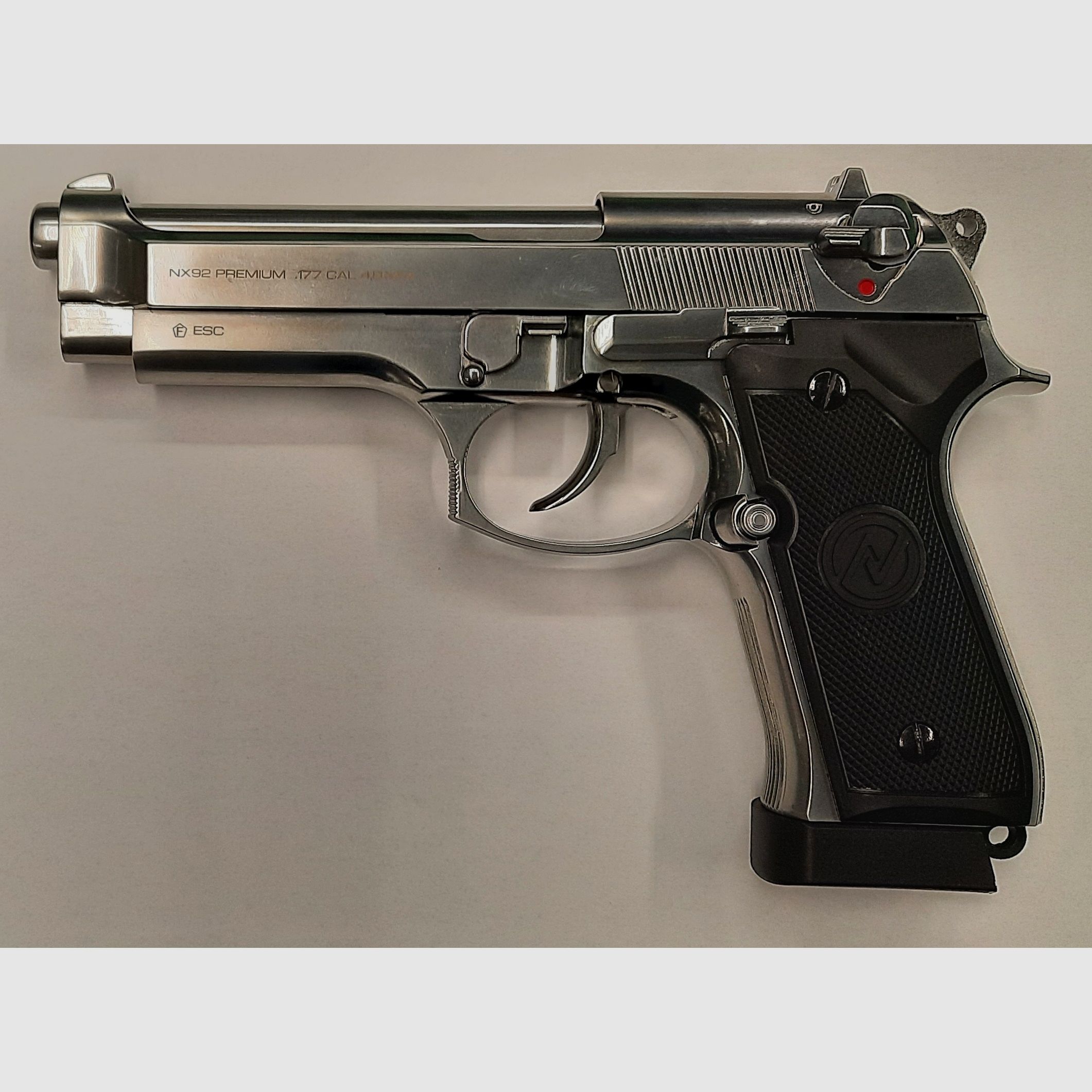 ESC LP NX92 Premium Classic chrom 4,5mm BB CO2 Co2-Waffen & Luftdruckwaffen