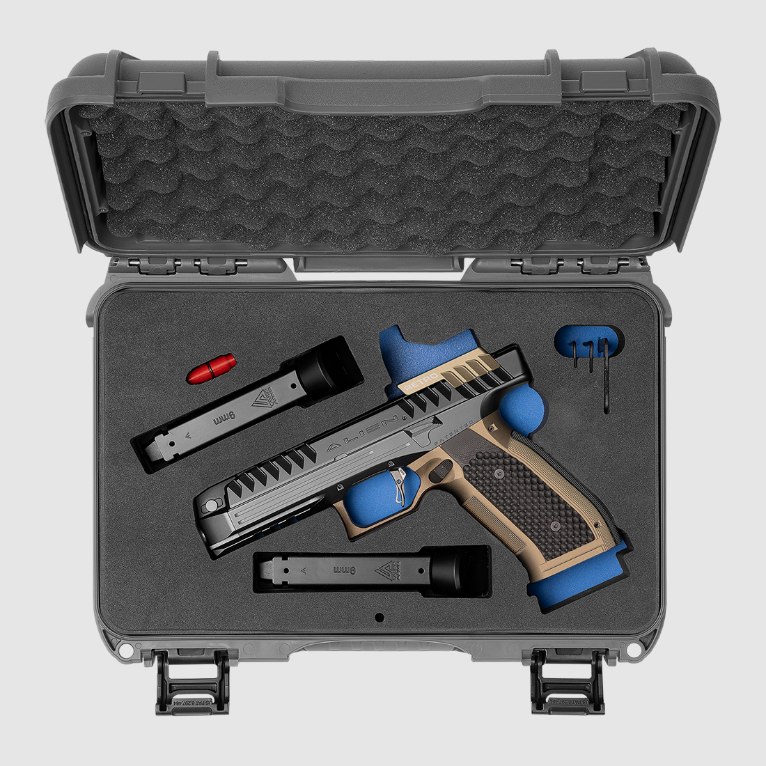 Pistolet Laugo Arms Alien Performance Retro 9 x 19 Vert, image 8 sur 9