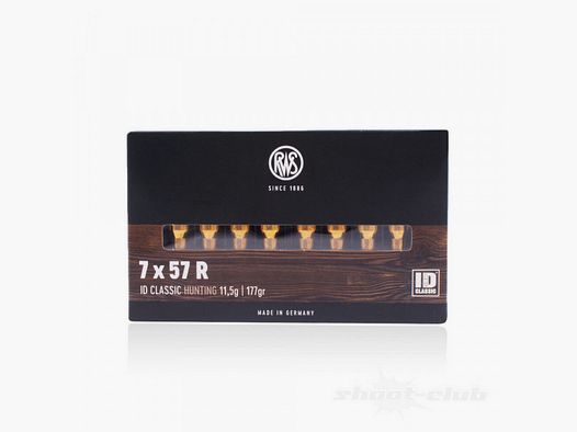 RWS ID CLASSIC HUNTING - 7X57R 117GRS. - 20 SCHUSS
