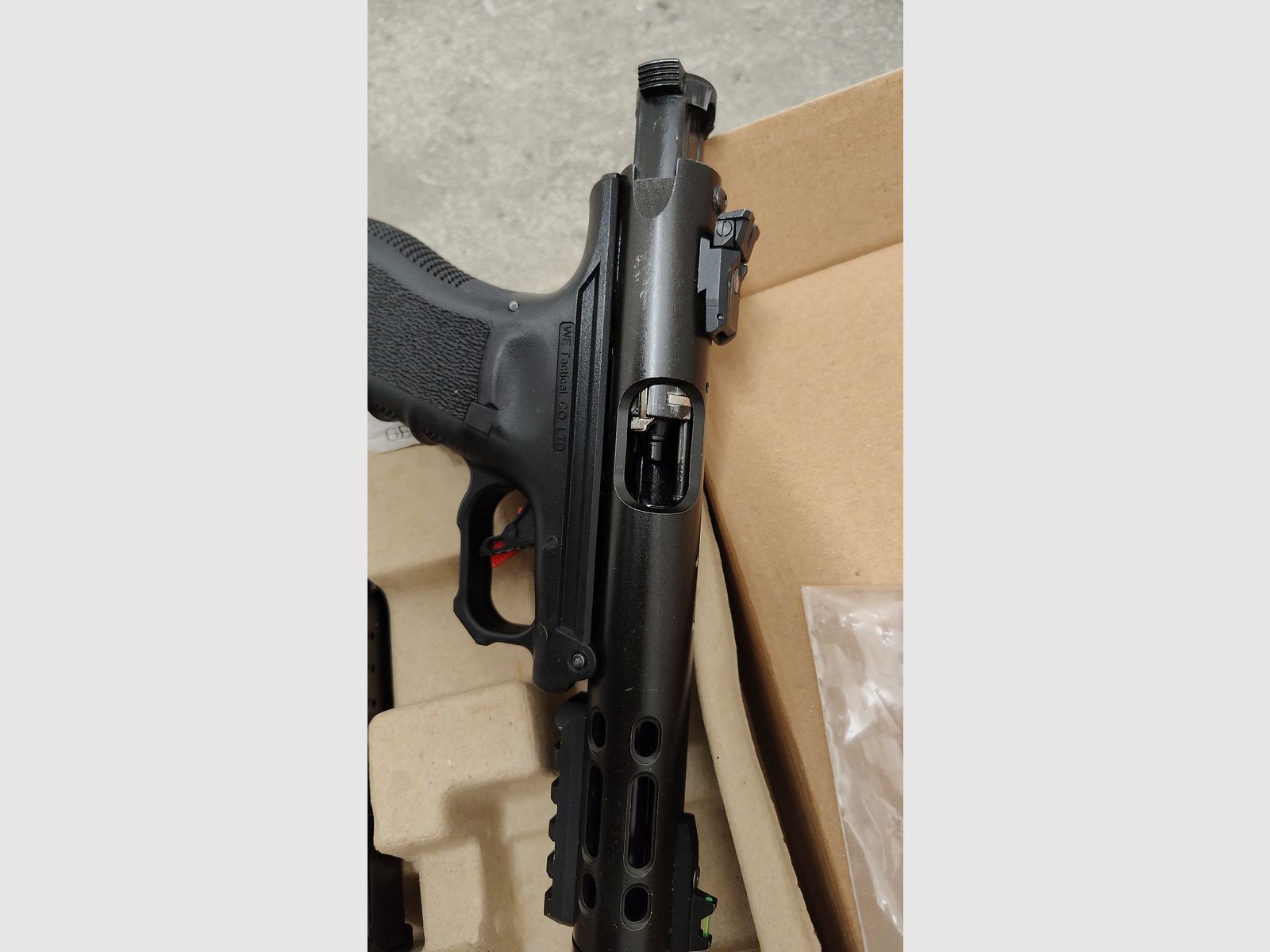 WE Galaxy GBB Gas Airsoft-Pistole Schwarz 6mm BB