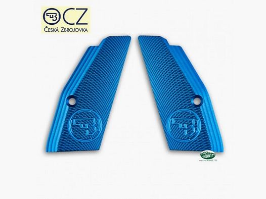 CZ Guancette per CZ 75 SP01 zigrinate azzurre