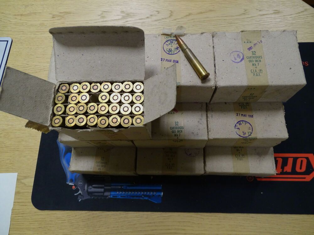608 disparos Enfield .303 British MK 7 paquete de 32 disparos 19x EN PERFECTO ESTADO .303 British Enfield, imagen 1 de 3