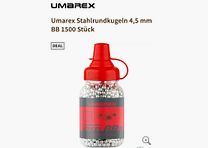Umarex stalen ronde kogels 4,5 mm BB 1500 stuks nieuw!