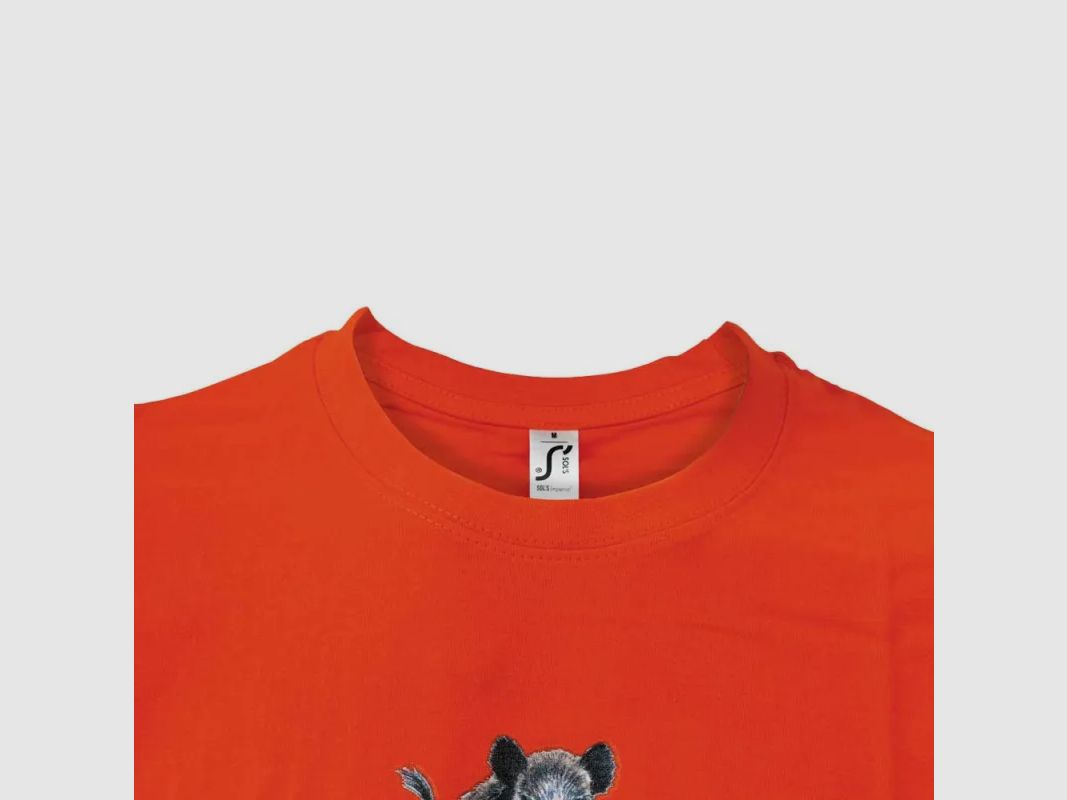 T-Shirt orange Wildschweine Bartavel®, Bild 11 von 15