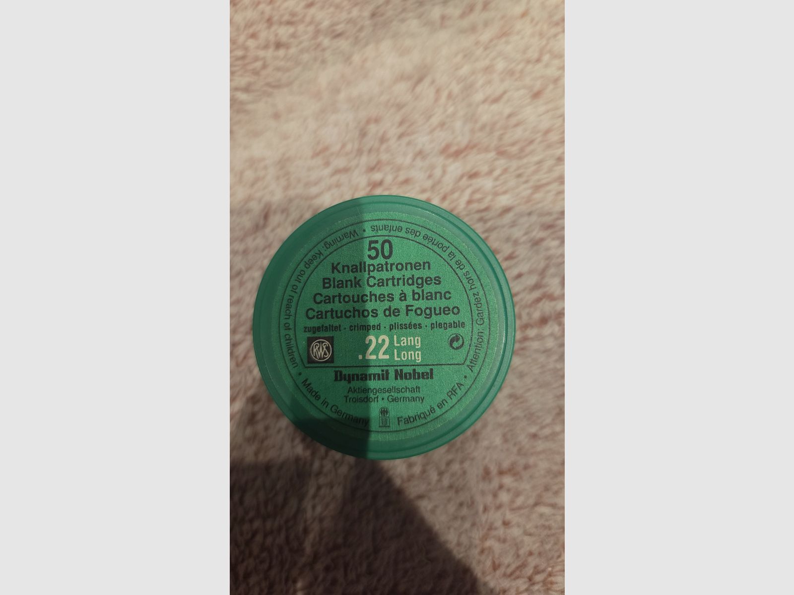 Calibro 22 lungo cartucce a percussione, 9mm RK, 8mm