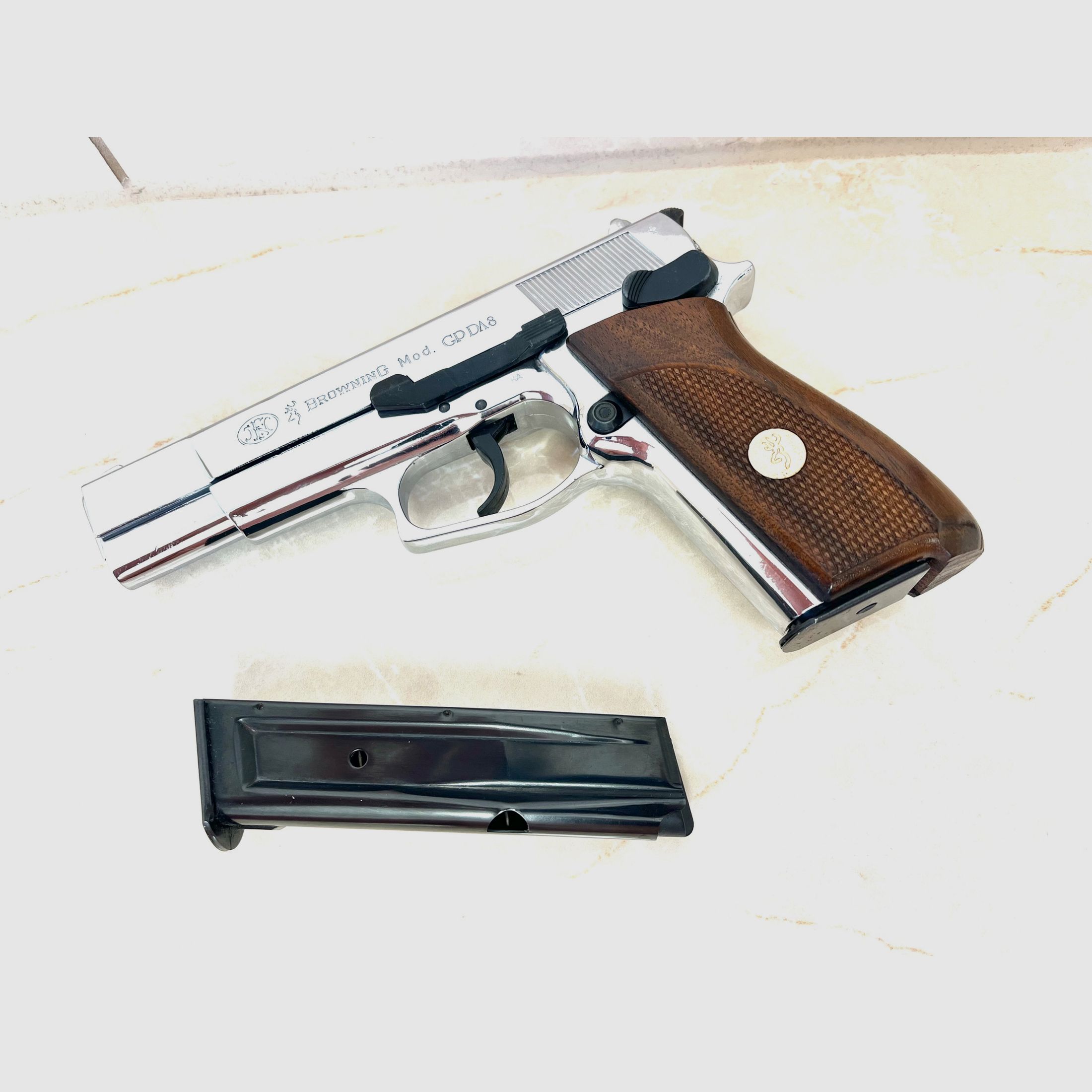 34 *** Browning GPDA 8 Stahlmagazin Original 8mm Knall ***, Bild 1 von 8