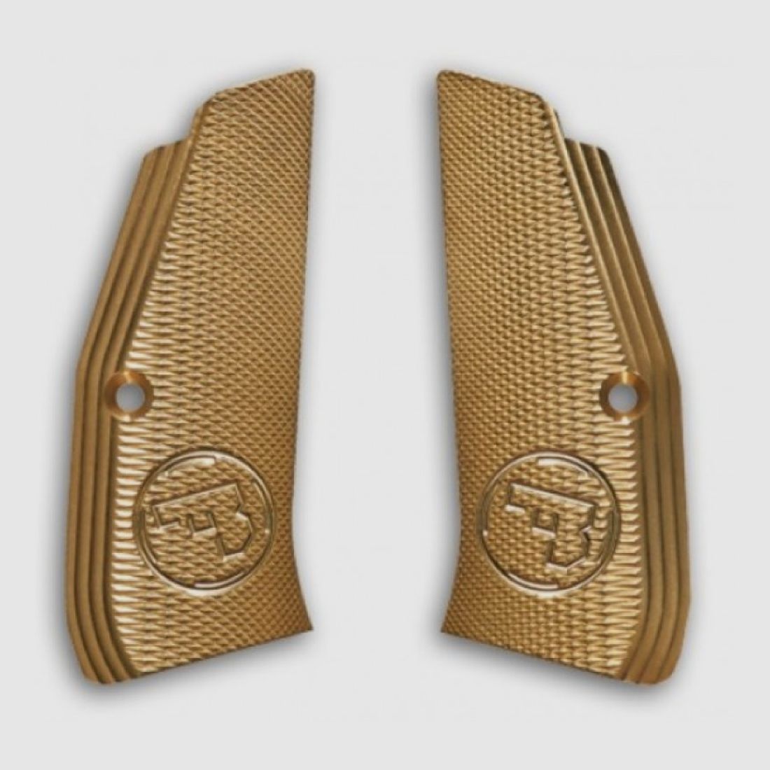 Grip panels CZ TS & SP-01 brass 1 pair long