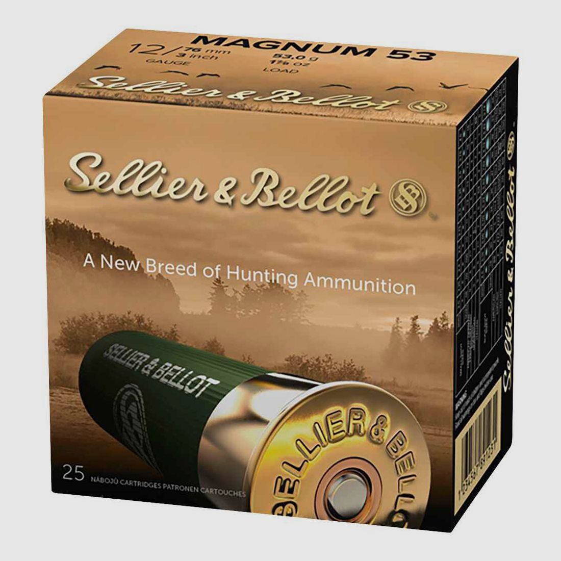 Sellier & Bellot Jagd Magnum 53, 2,7mm, 53g 12/76, Kaliber