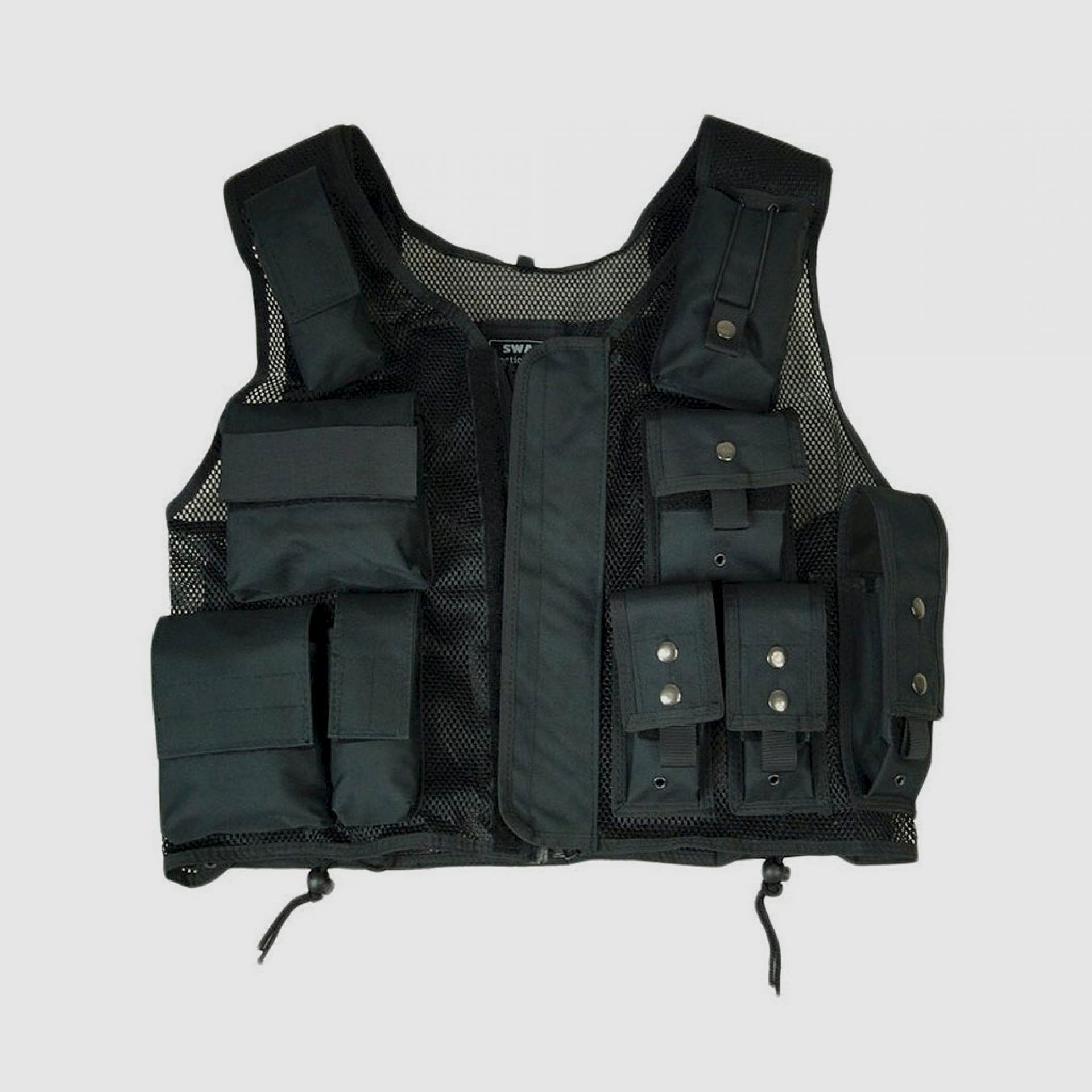 Schwarze SWAT-Taktikweste XXL, Bild 2 von 2